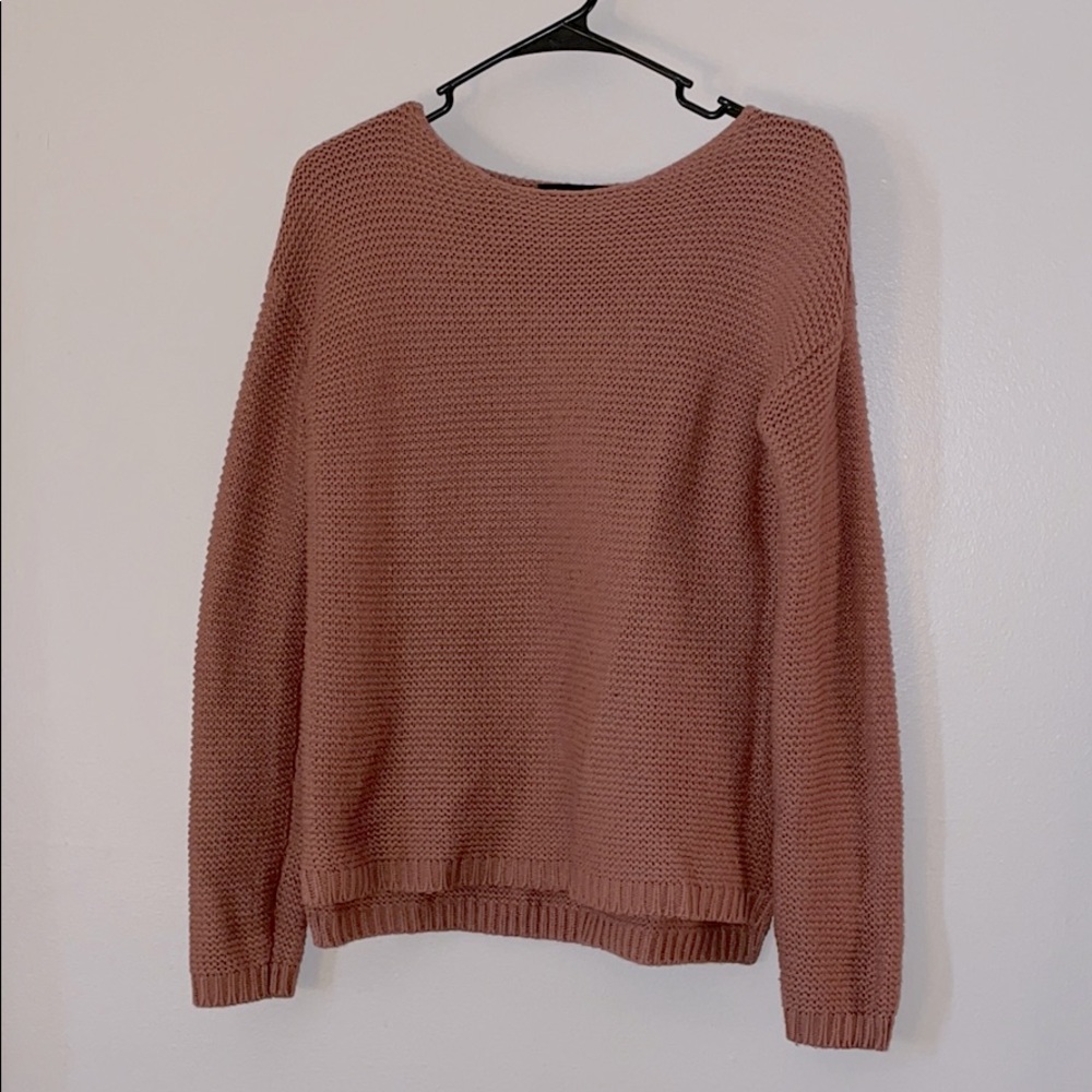 Dusty rose oversized sweater